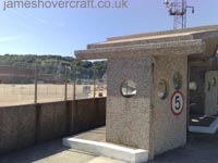 Shelter overlooking the hoverpad. Once there were six SRN4s on that stretch of concrete!